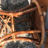 Extension rattan table circa 1960