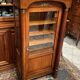 Empire style display case in cherry wood