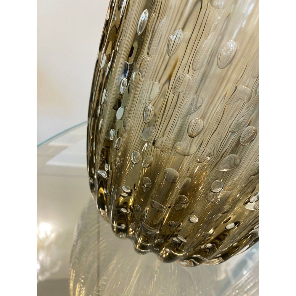 Handmade multicolors murano glass vase