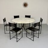 Round marble table T69 design Osvaldo Borsani for Tecno year 70