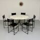 Table ronde en marbre T69 design Osvaldo Borsani pour Tecno an 70