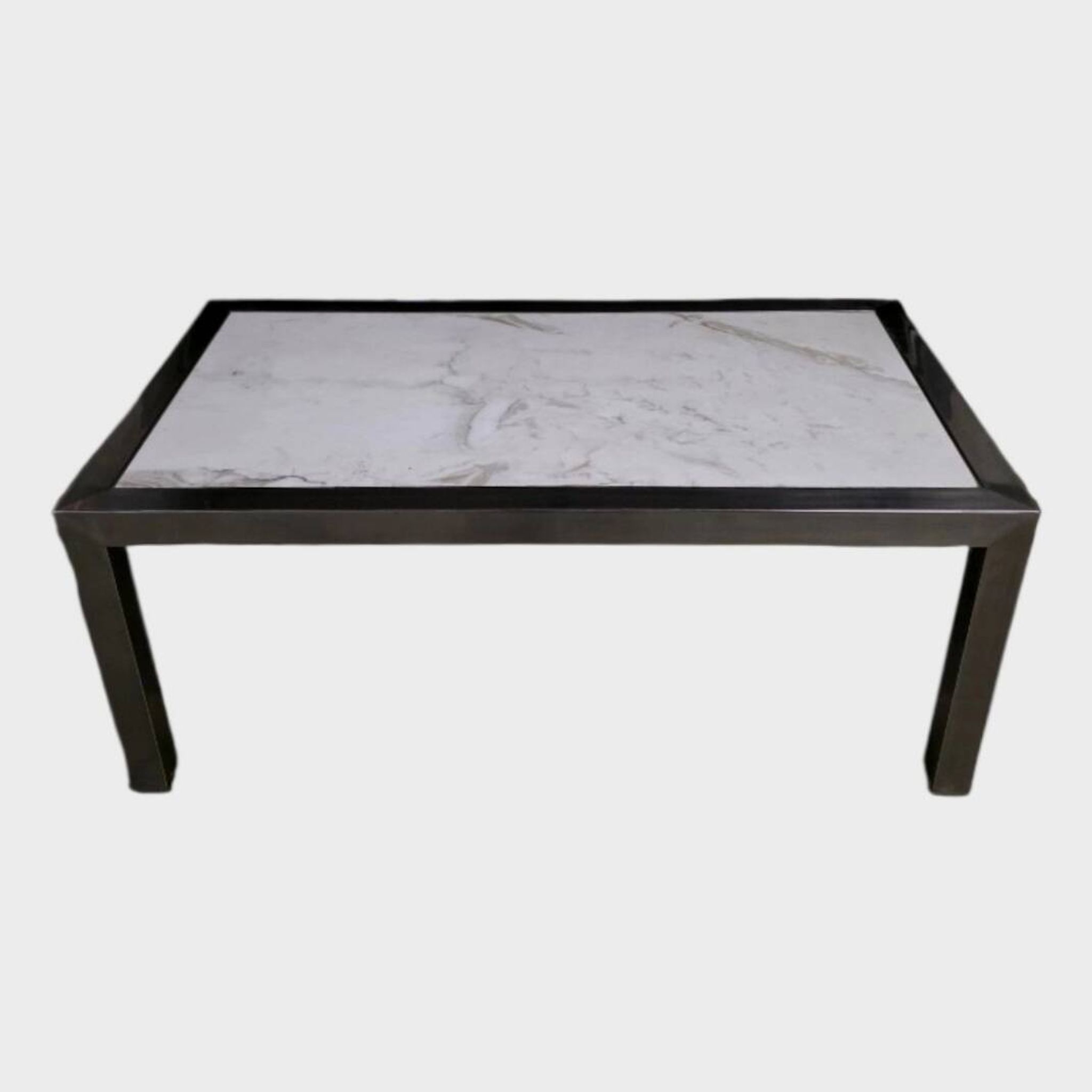Table basse en marbre blanc – Circa 1970