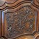 Antique Louis XV bonnetière in carved walnut – Late 18th century