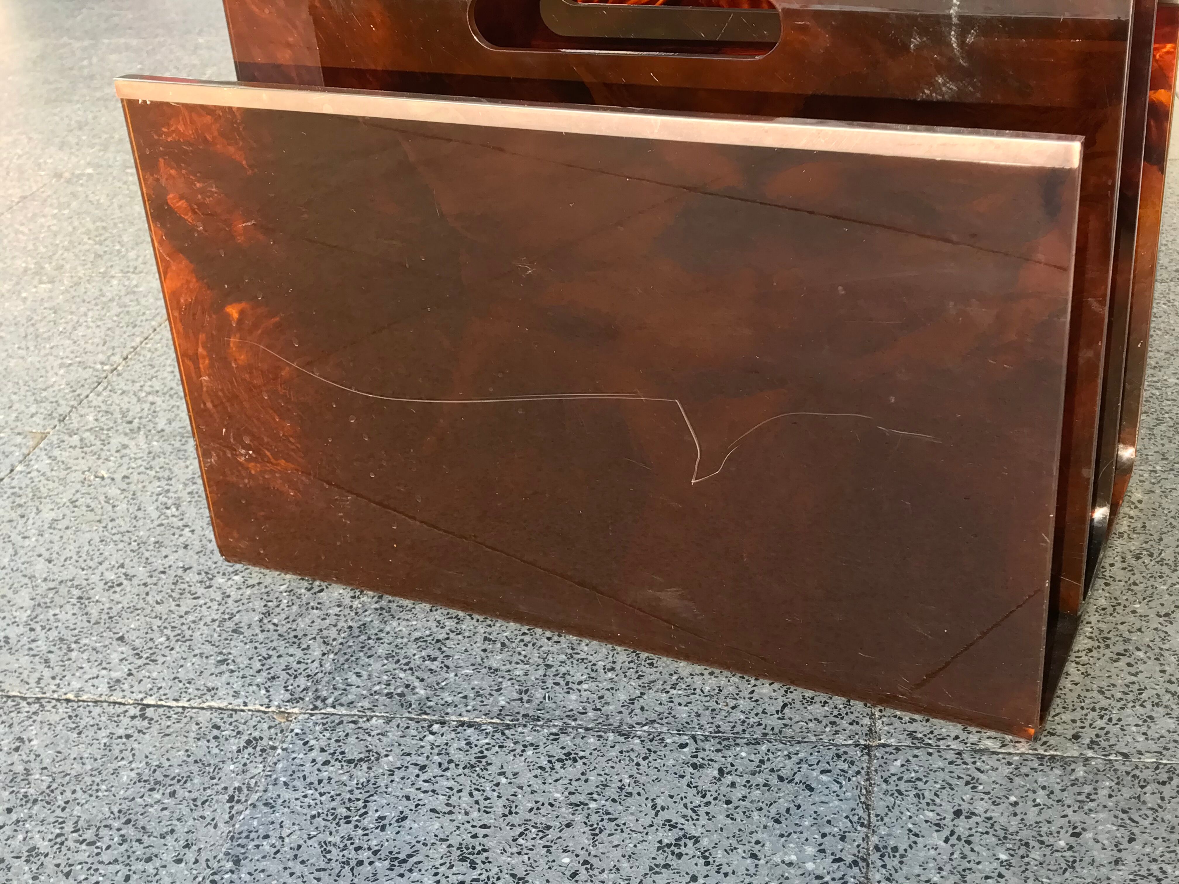 Door reviews brass and fake tortoiseshells Maison Mercier 1970