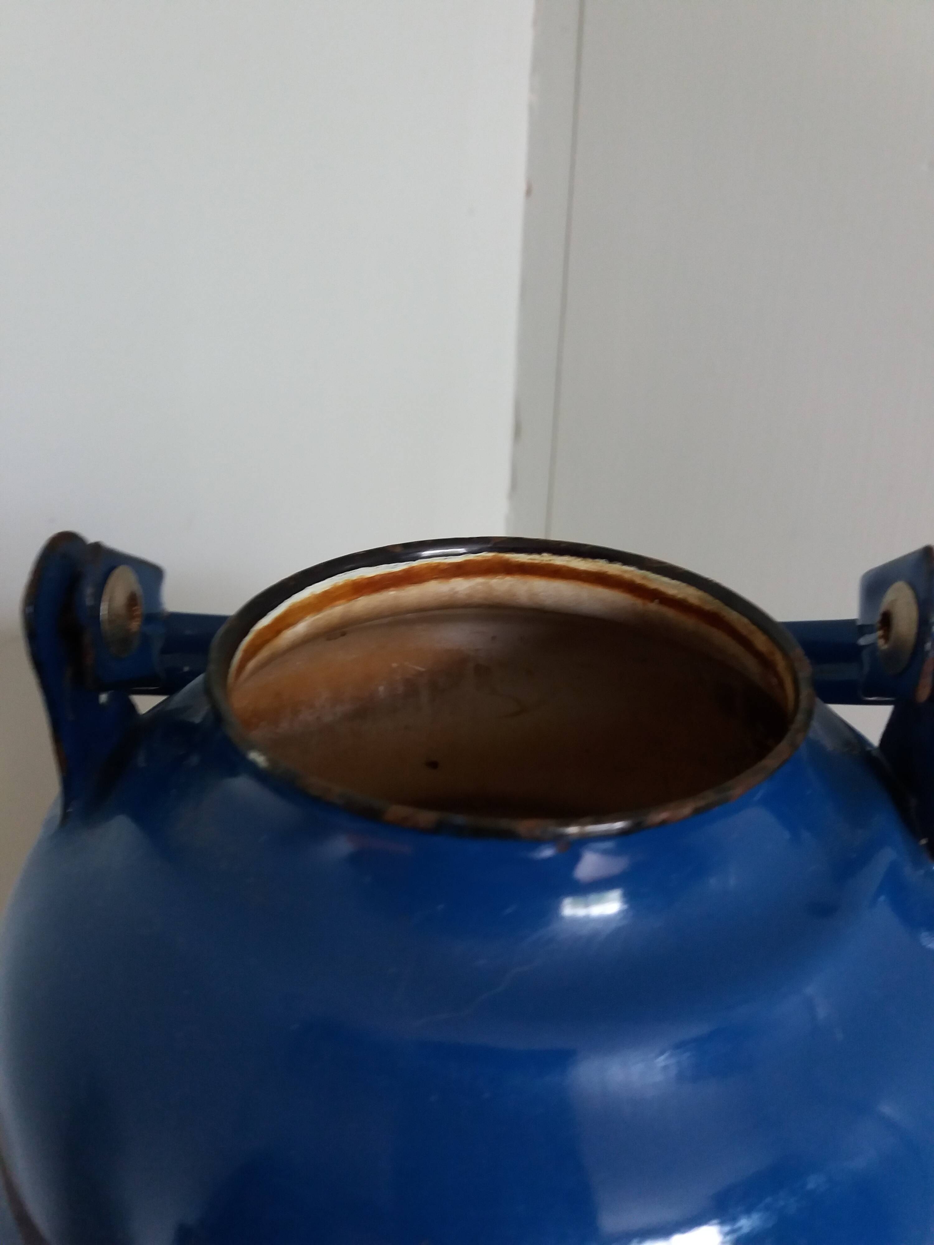 Enameled sheet coffee kettle