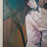 Oil painting on canvas, figures 1979 - Marcello Mori (Castelfiorentino 1925-2022)