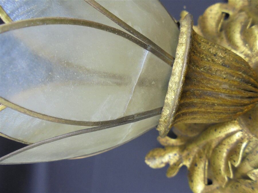 Plafonnier lotus flowers in mother-of-pearl