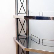 Steel console made in Italy, 1970s