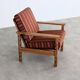 Brutalist sofa and chair set | vintage sofa | 1960s | oak.