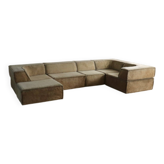 COR Trio sofa in beige teddy by Team Form AG, 1970s