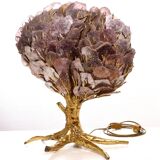 Mica foliage “tree” lamp