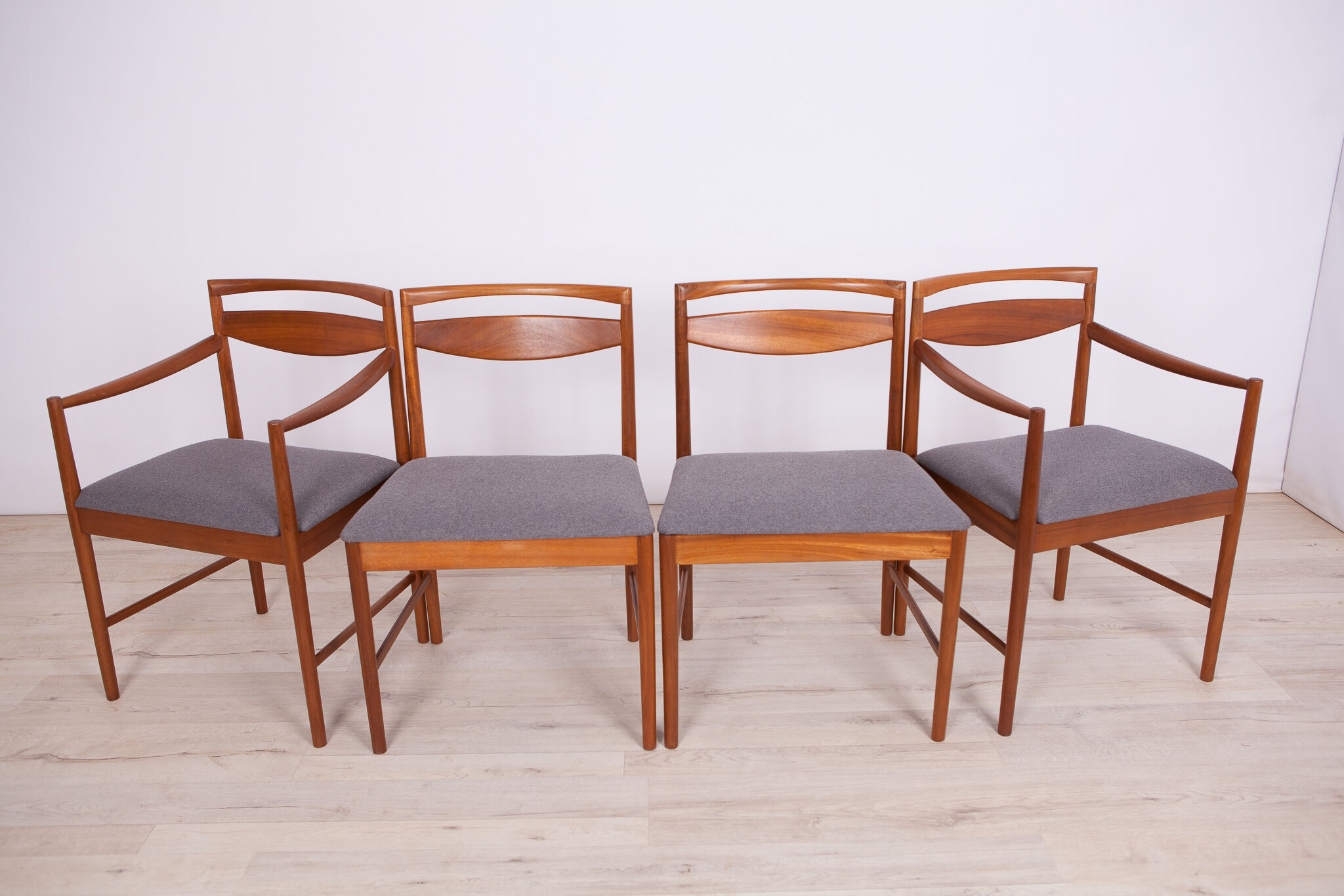 Mid-century teak dining chairs by Tom Robertson for McIntosh, 1960s, set of 4
