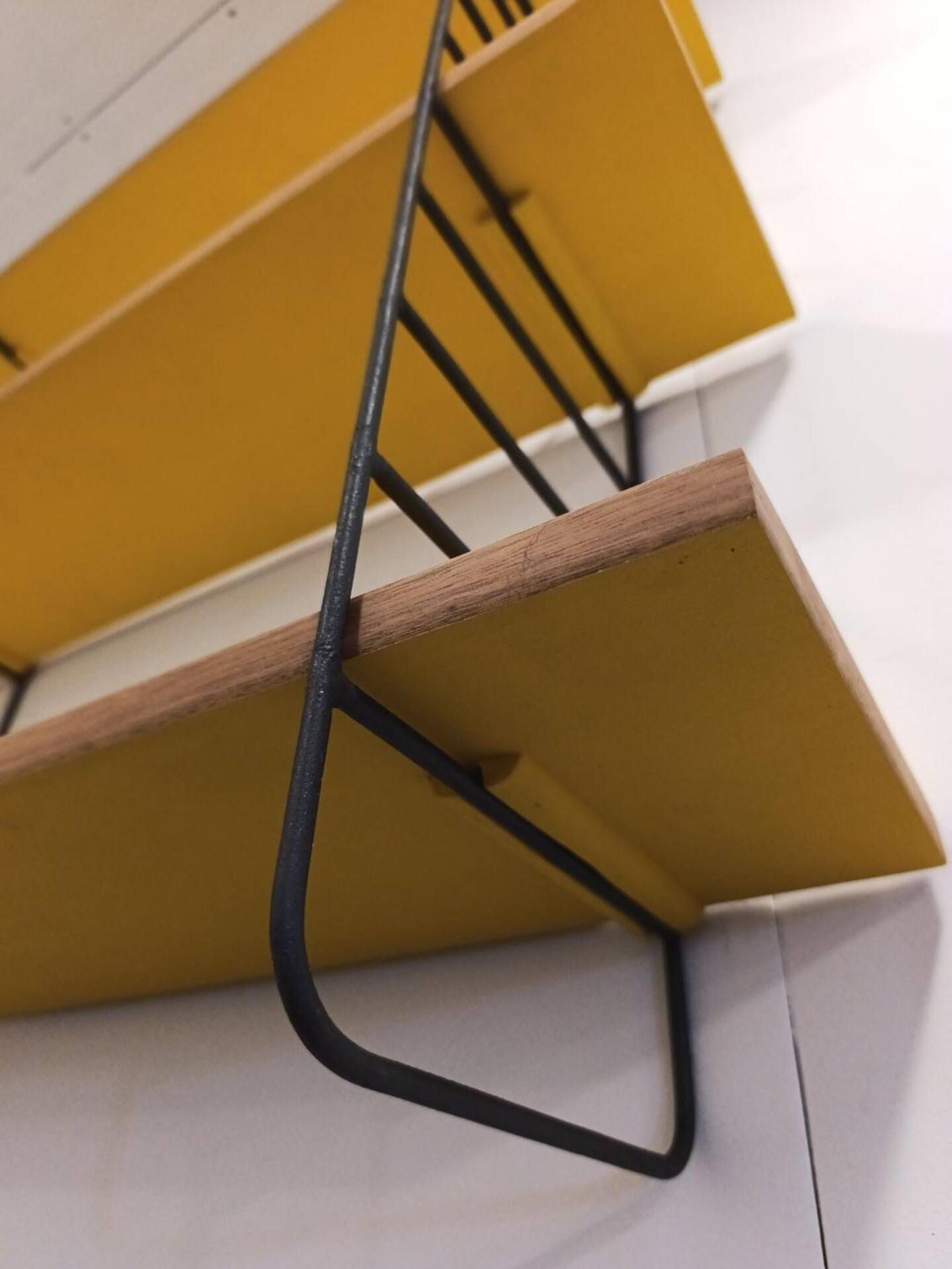 Modular vintage wall shelf, String style, 1960s-70s