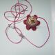 Baladeuse/ lampe/ suspension tulipe rose et doré vintage