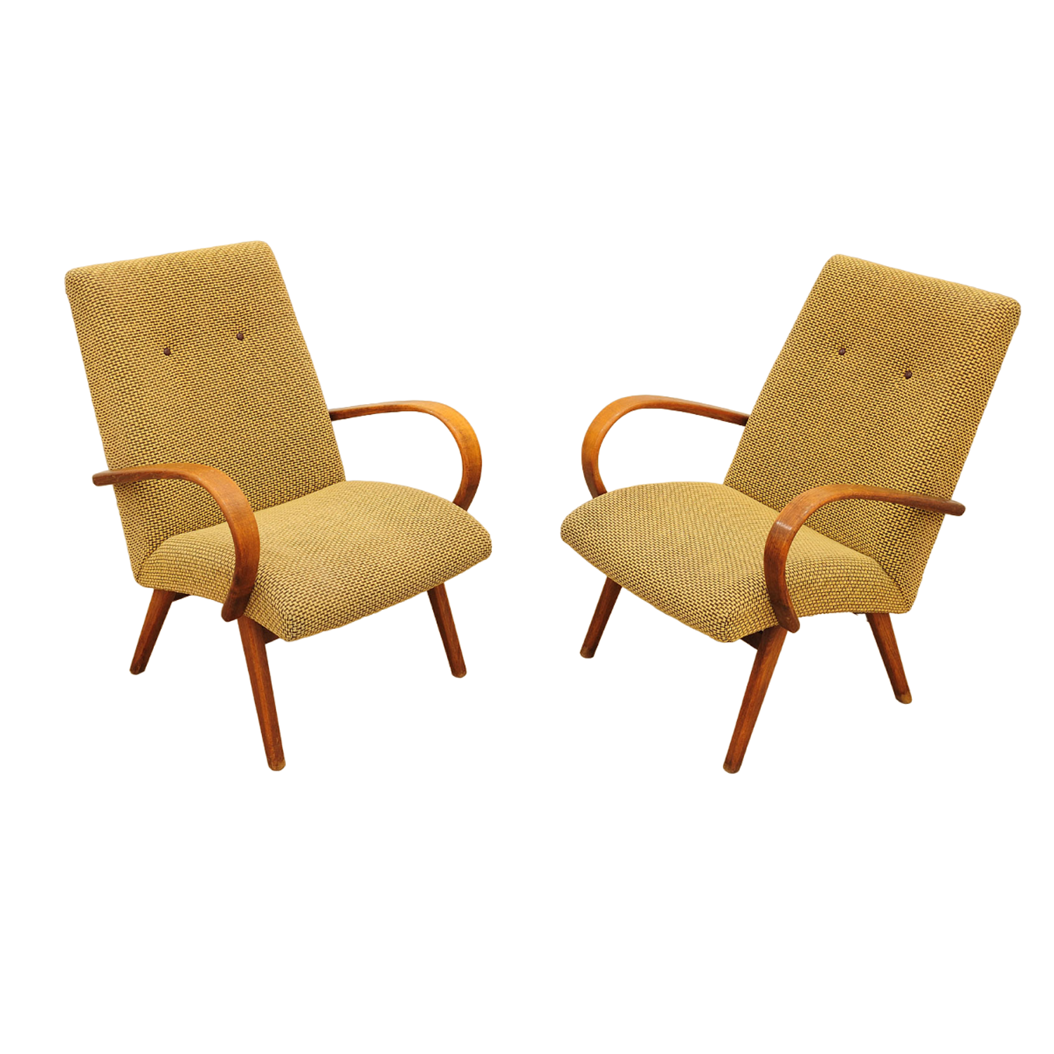 Pair of midcentury armchairs by Jaroslav Šmídek, 1960´s