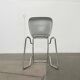 Stackable folding chair in space age style from the mid-century by Armin Wirth for Aluflex, 1960s, set of 3.