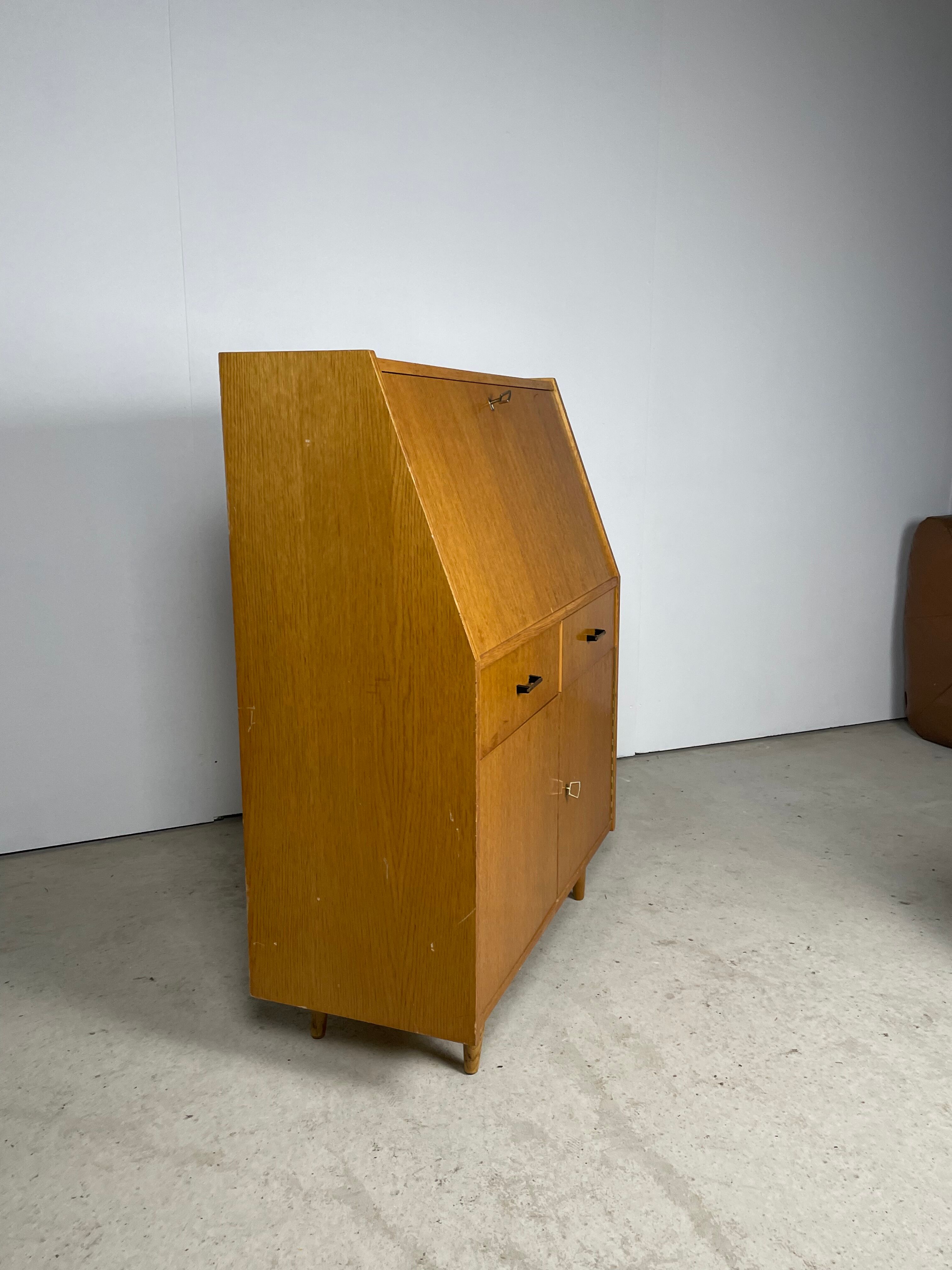 Secretary in blond oak 1960