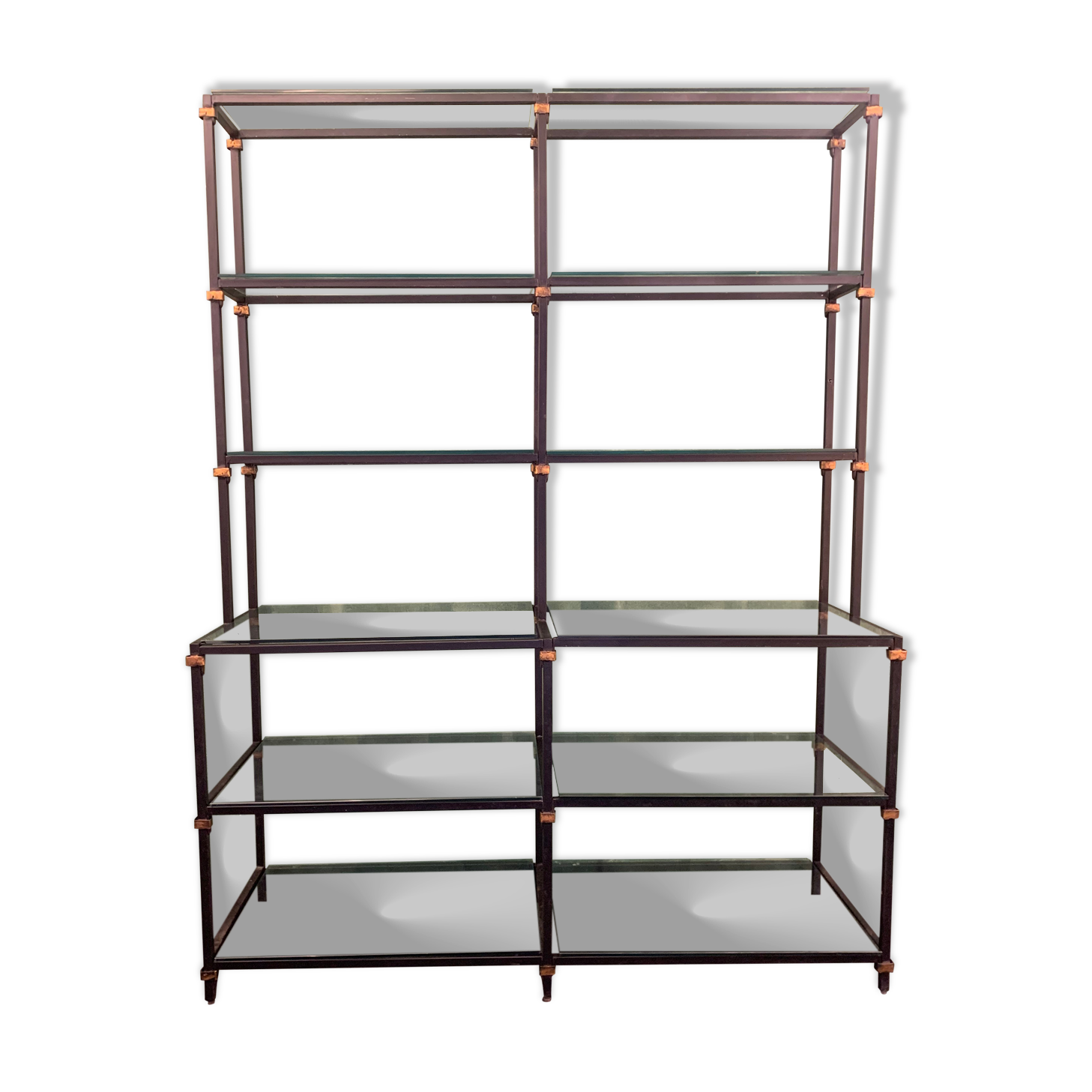 Factory shelf black iron tube 1960s'