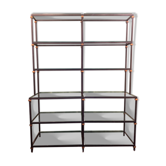 Factory shelf black iron tube 1960s'