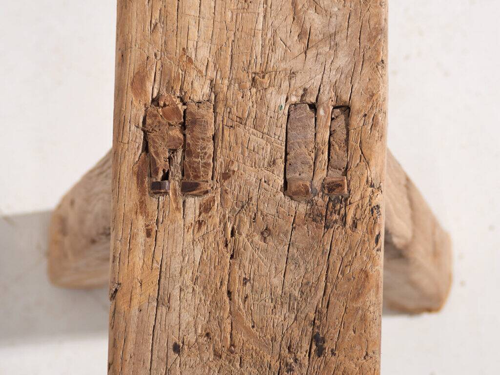 Antique solid wood bench (c.1870) #30