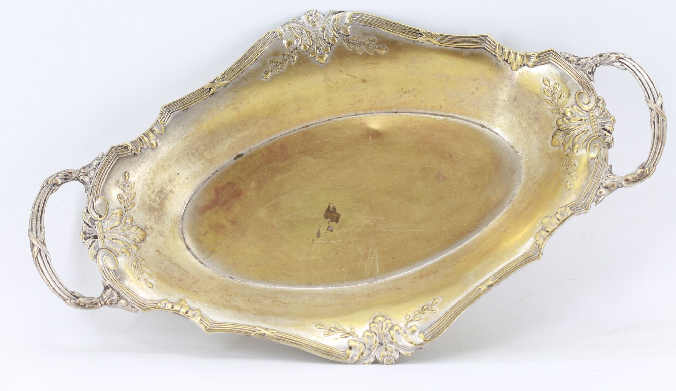 Antique metal dish