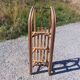 Old large sled in solid beech - 111 cm