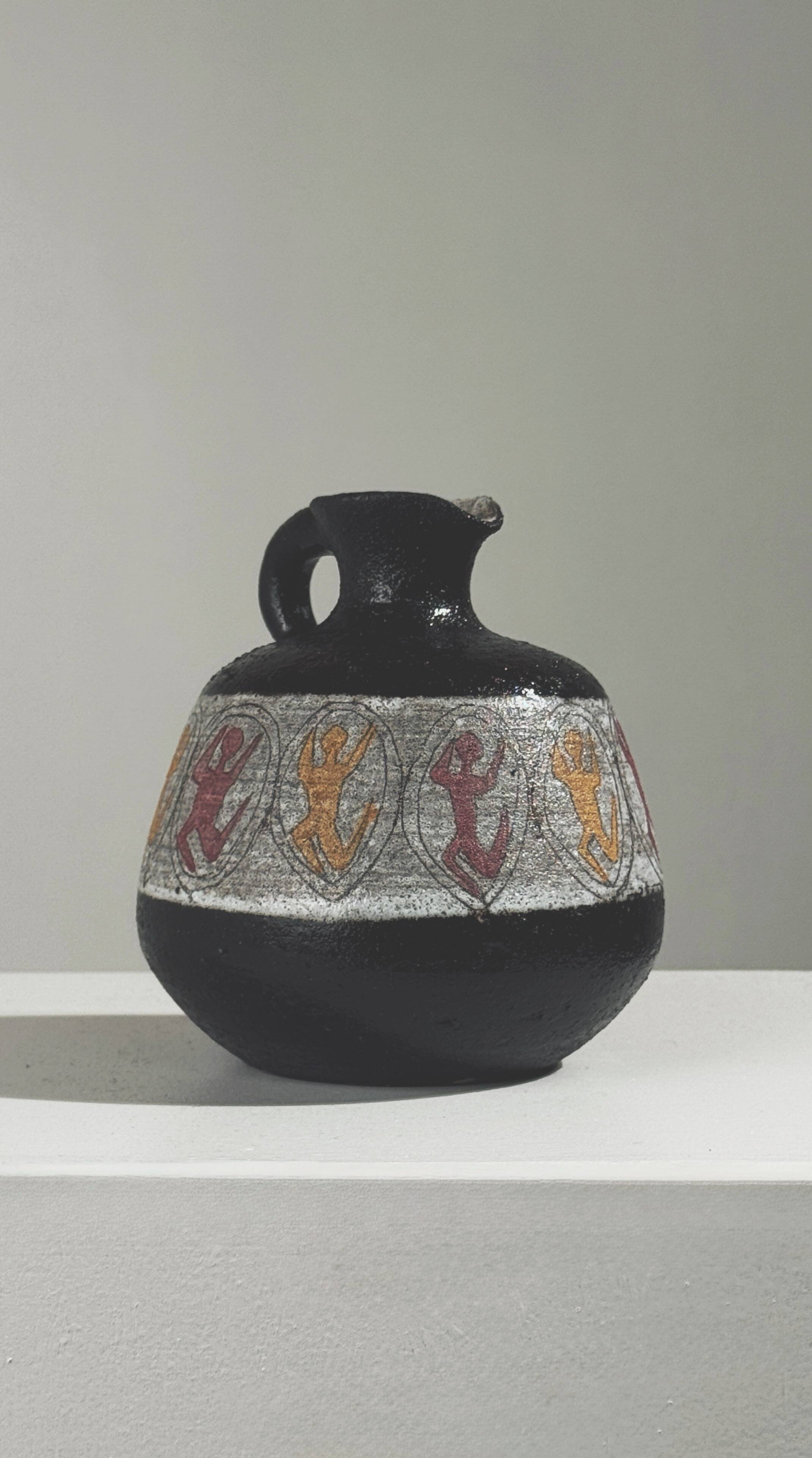 Rare stoneware vase by the potters of Accolay