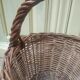 Handmade antique wicker basket