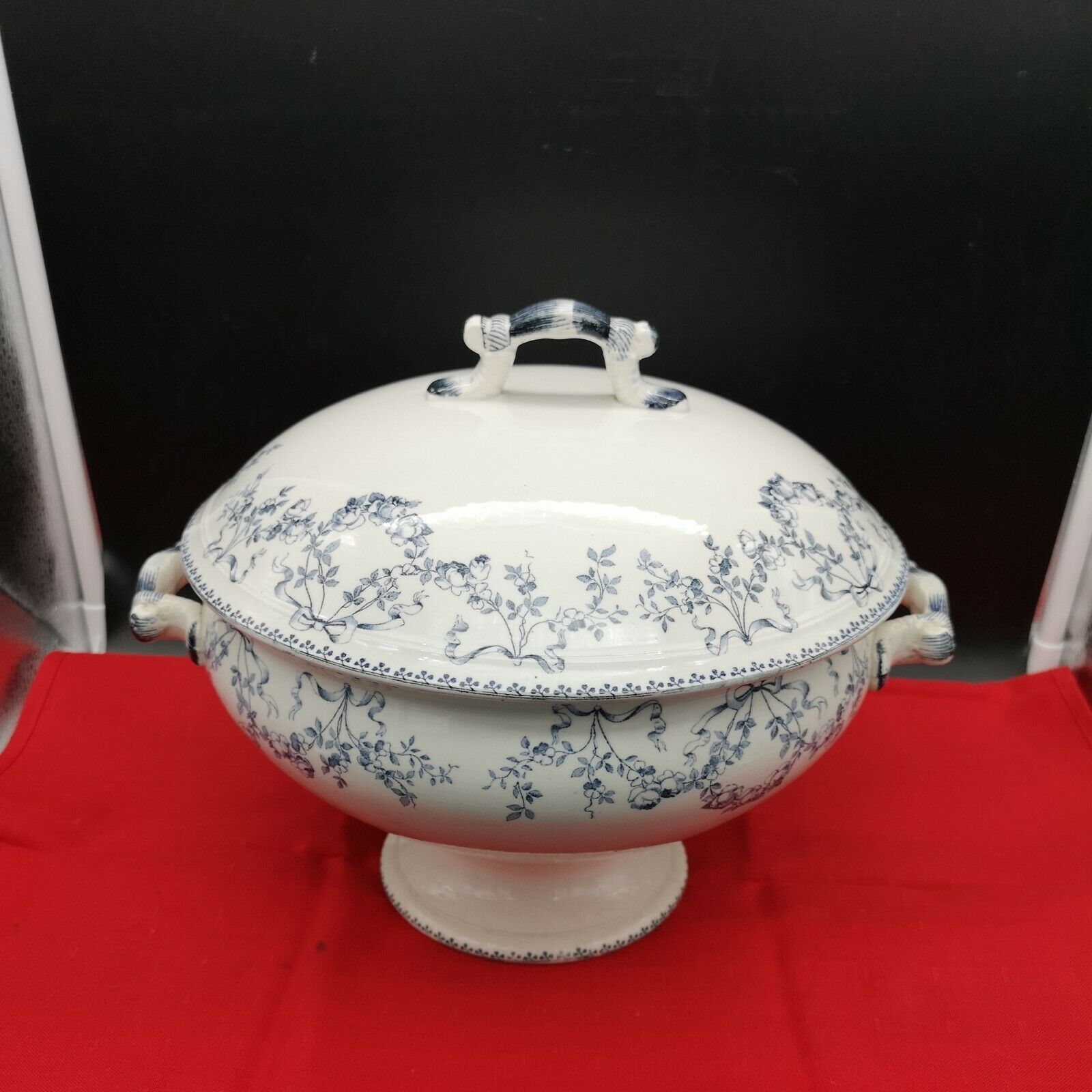 Soupière en faïence Sarreguemines modèle Mozart