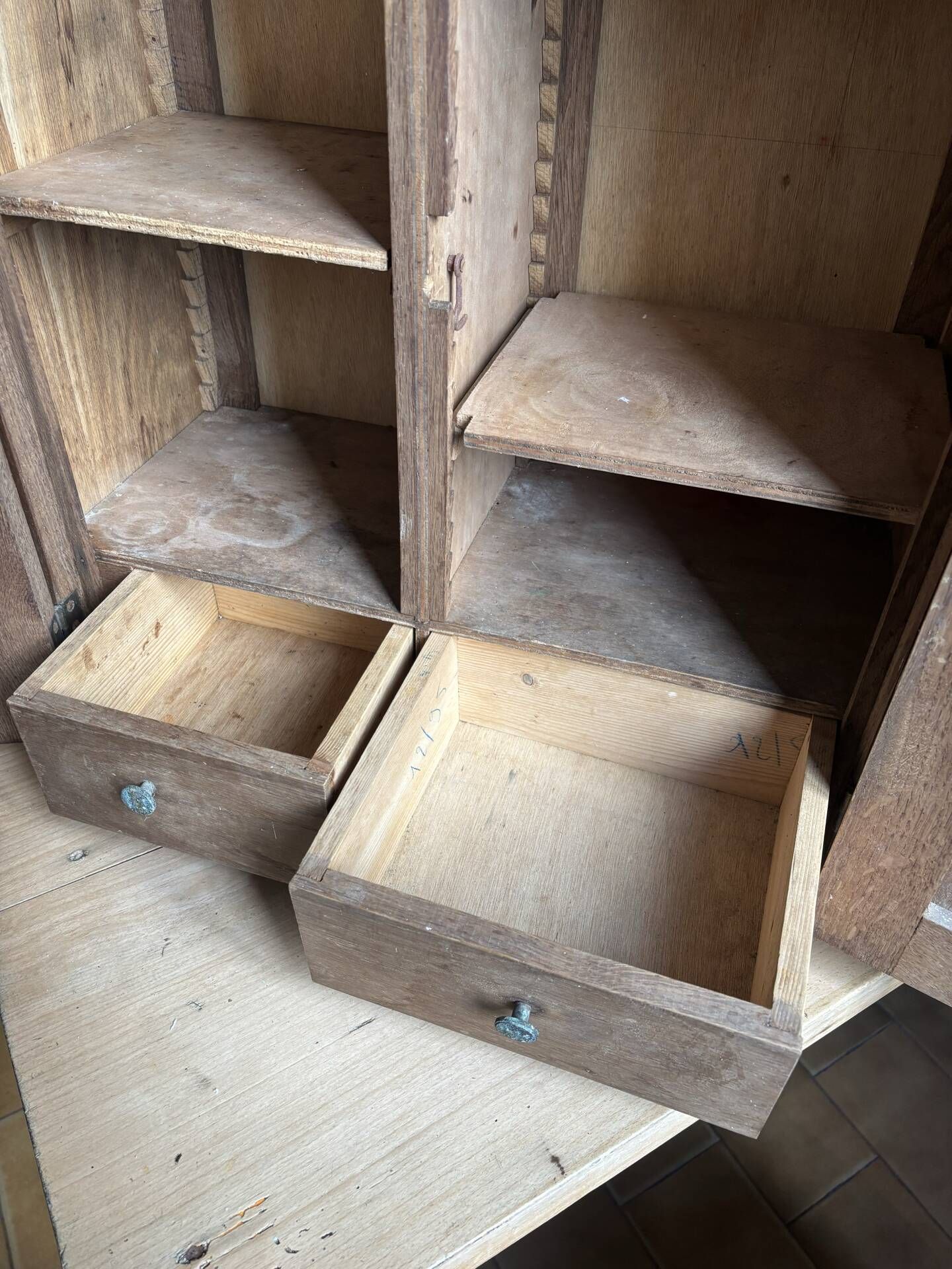 Rustic oak shelf