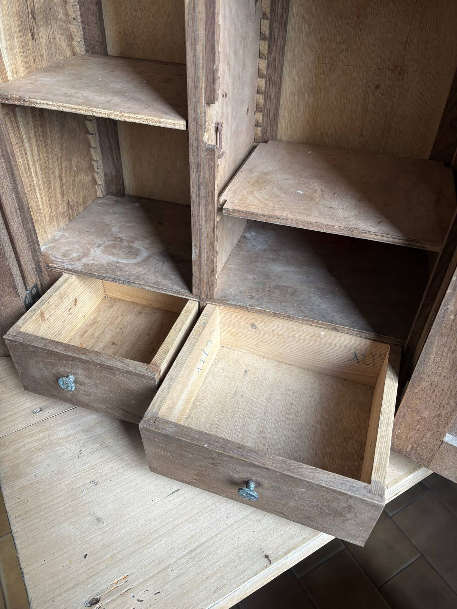Rustic oak shelf