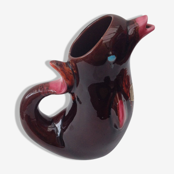 Pitcher in the shape of Dolphin Vallauris