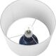 navy blue ceramic table lamp with shade