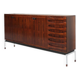 Belgian Mid-Century rosewood highboard 1960