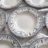 10 deep ironware plates “Balzac” Choisy le Roi