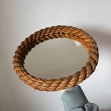 Miroir audoux minet vintage corde 1950