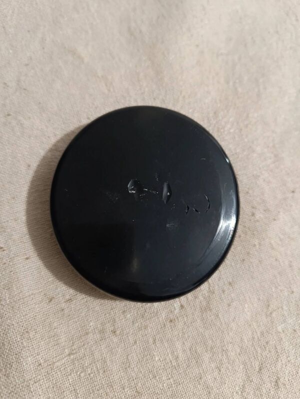 Vase Amphore Murano Vintage 1960 - Noir Or Argent - Étiquette d'origin