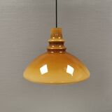 Hanging lamp in double layered glass, Denmark 1970-80s