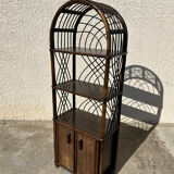 Rattan and wicker shelf