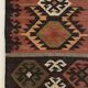 Jute and wool handwoven kilim runner