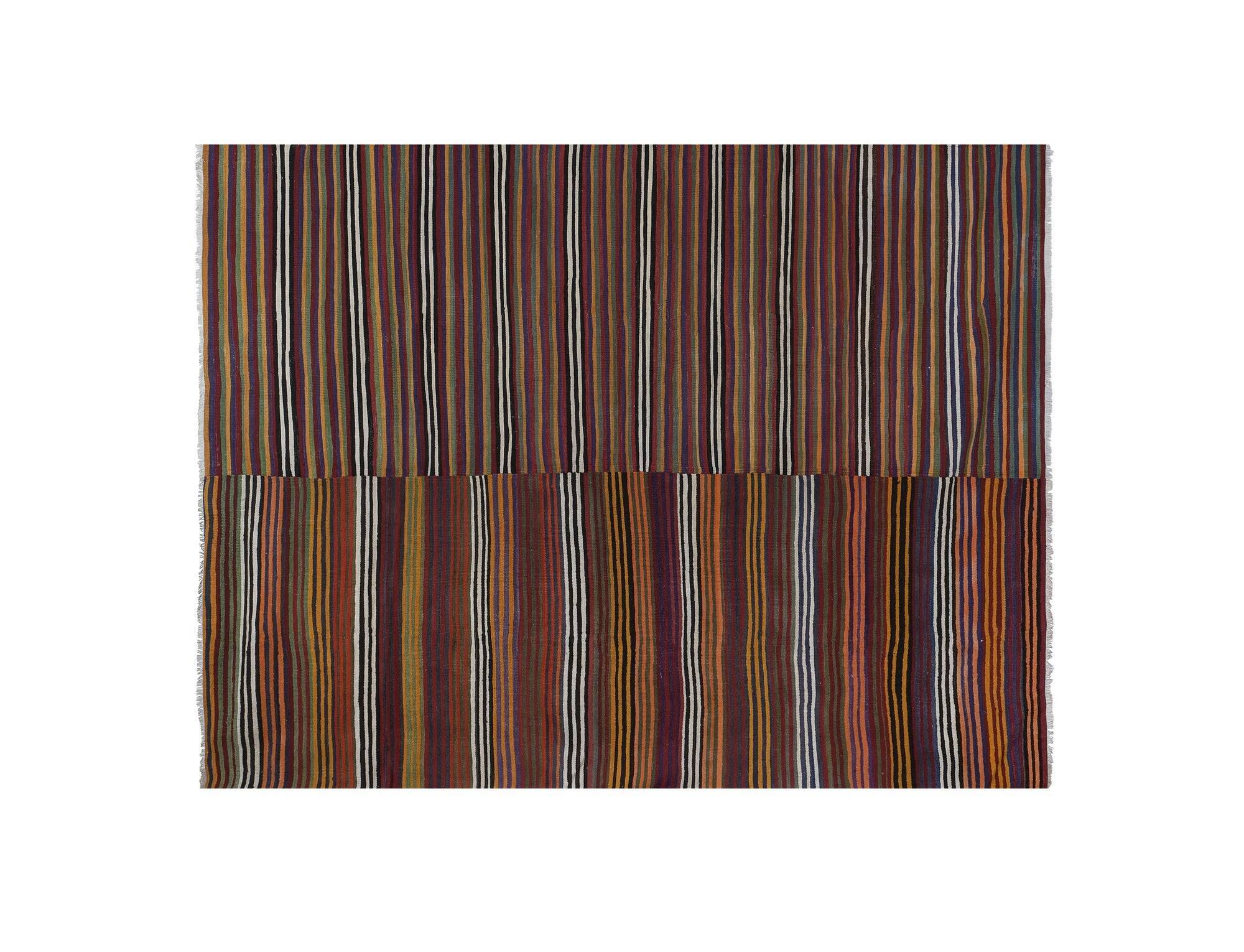 Tapis Kilim turc vintage tissé main