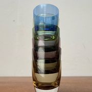 Coloured Space Age shot glasses by Gral, mid-century German, 1960s, set of 5.