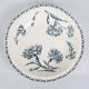 2 large round dishes of service, vegetable. Lunéville K & G model Œillets. French Antique