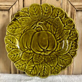 6 old Sarreguemines slip plates