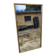 Large mirror from the early 20th century, wood and gilded stucco.