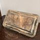 Antique Silver-Plated Metal Art Deco Serving Tray