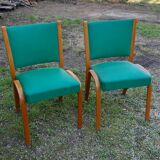 4 chaises et 2 fauteuils bow wood