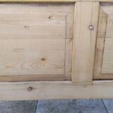 Ancien lit en pin chalet montage Savoie 1 personne vintage