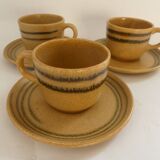 Sarreguemines stoneware cups