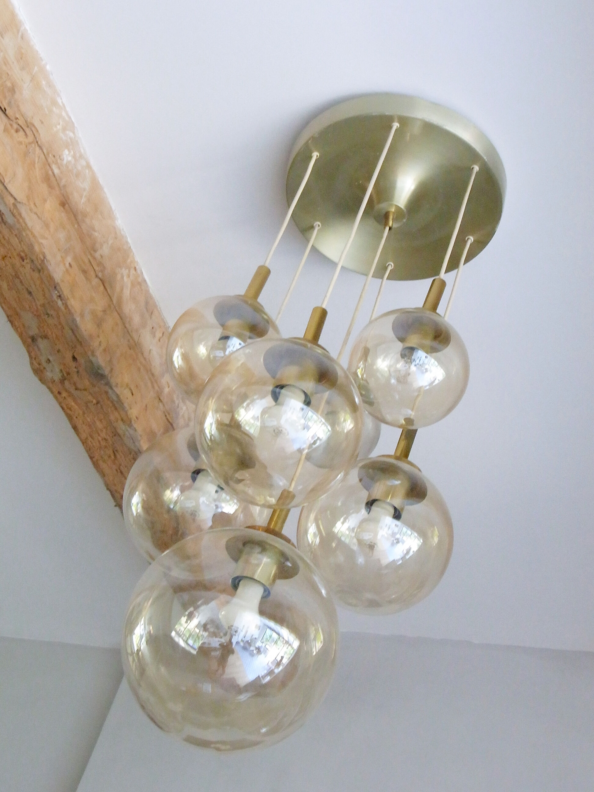 Hanging lamp glass Glashütte Limburg